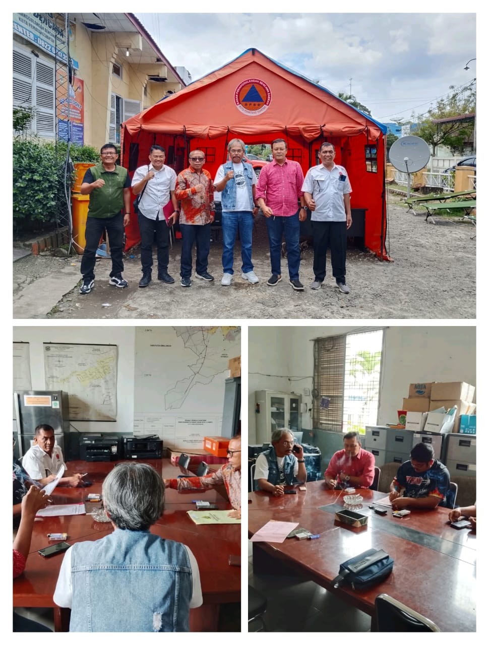 Kunjungan BPBD Kabupaten Samosir ke BPBD Kota Pematangsiantar