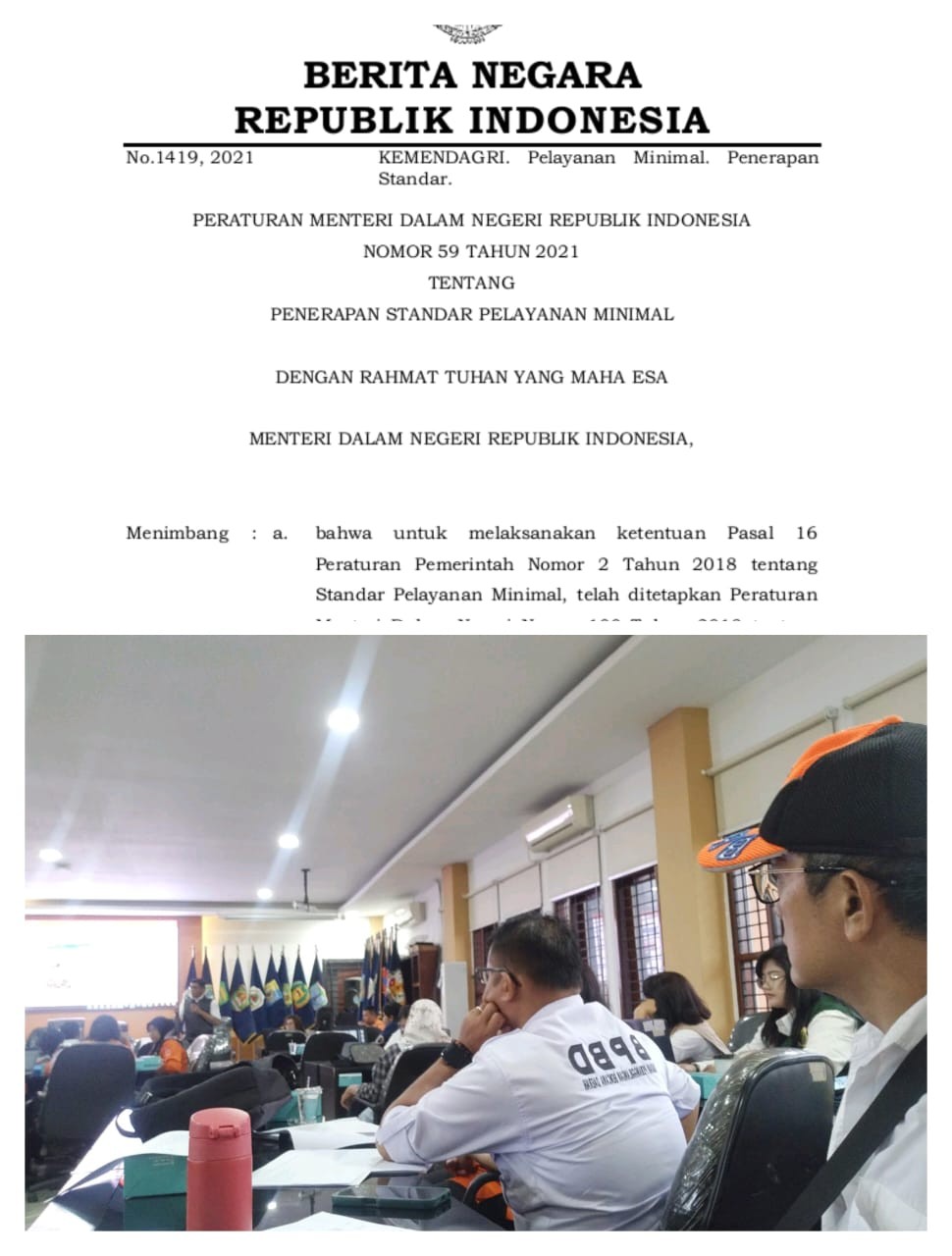 Penerapan Standar Pelayanan Minimal