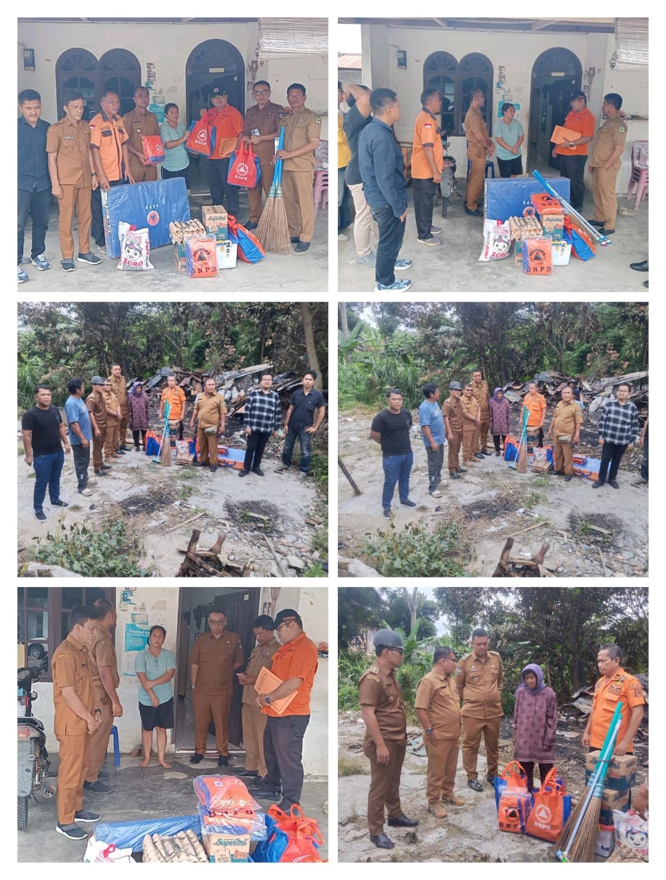 Penyerahan Bantuan Kepada Korban Kebakaran